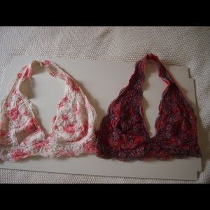 Floral Halter Bralette Set